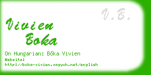 vivien boka business card