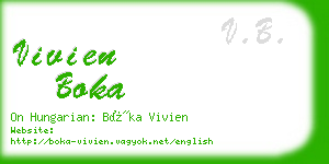 vivien boka business card